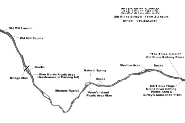 Cambridge to Paris Grand River Map Part B