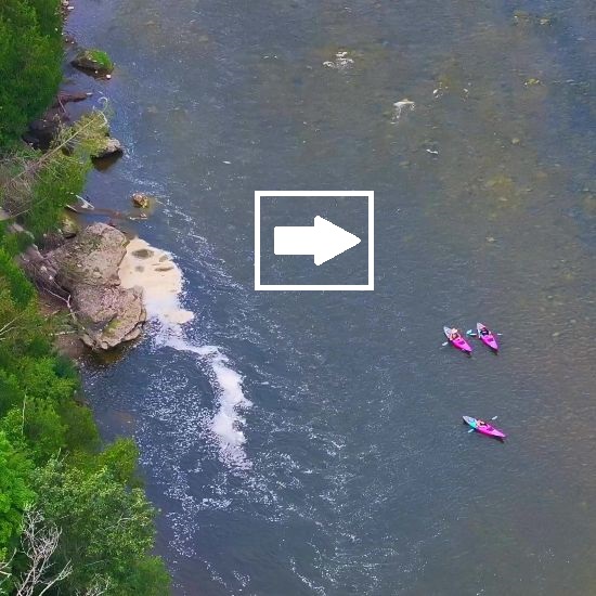 Glen Morris drone flight on Grand River