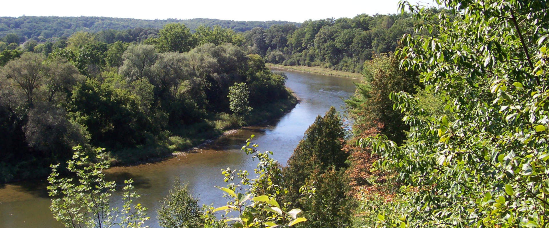 Grand Valley Hiking and Walking Trails on the Grand River Near Paris Ontario